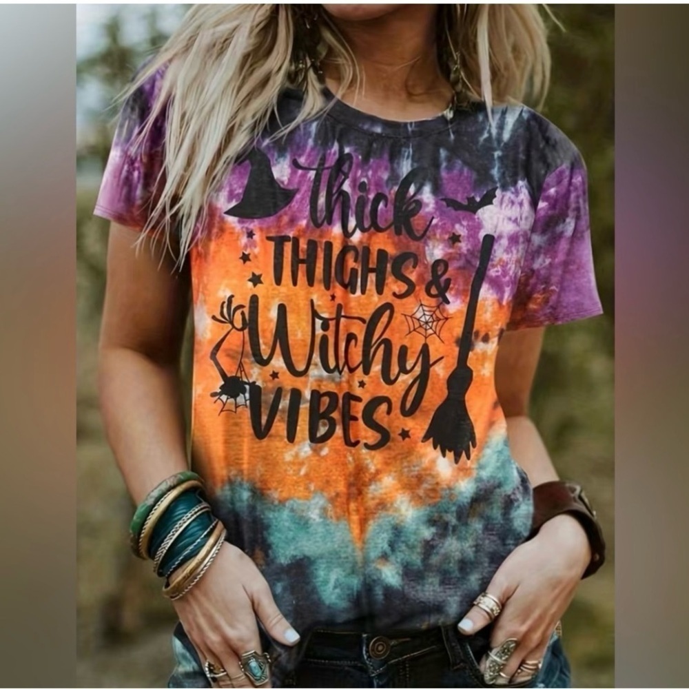 Thick Thighs and Witchy Vibes Tee Shirt